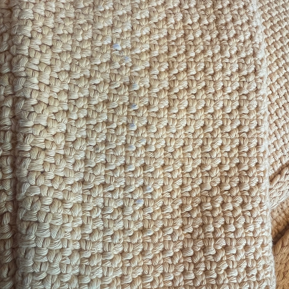 Babaa‎ 100% Spanish Cotton Yellow Knit Sweater Designer - Picture 12 of 12